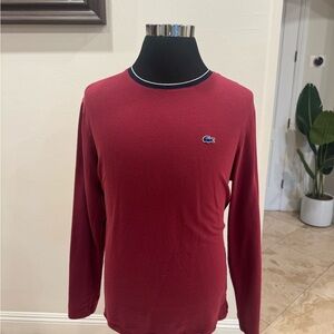 ❤️Lacoste Men's Red Long Sleeve Shirt❤️